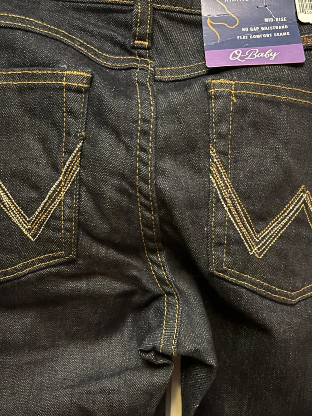 Wrangler Q-Baby Ultimate Riding Jeans 27/3x34 NWT Bootcut No Gap Waistband - Picture 3 of 4